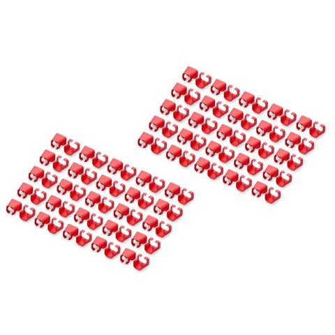 Klips na wtyk RJ45 DIGITUS czerwony, opakowanie 100 szt.