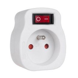 Gniazdko prądowe Maclean MCE13 pojedyńcze z wyłącznikiem