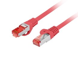 Patchcord Lanberg S/FTP kat.6 0,5m LSZH CU fluke passed czerwony