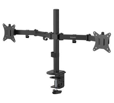 Uchwyt biurkowy na monitory SAVIO UM-03, 17'' - 32'', 2x 2-9 kg