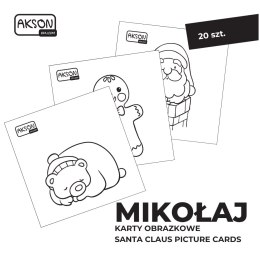 Karty obrazkowe MIKOŁAJ 20 szt.