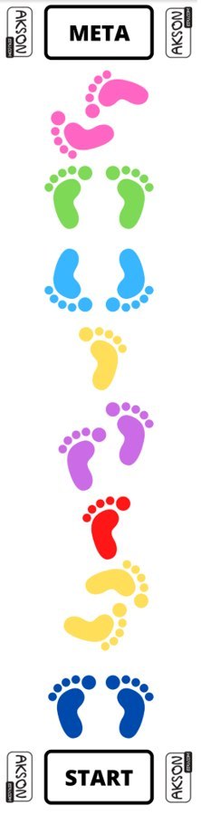 Mata Animacyjna Skaczące Stópki 45x200 cm