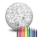 Piłka Balonowa do kolorowania wersja świąteczna MIKOŁAJ 30 cm