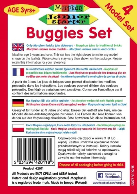 Morphun 4 Pojazdy 64 el. - Klocki konstrukcyjne