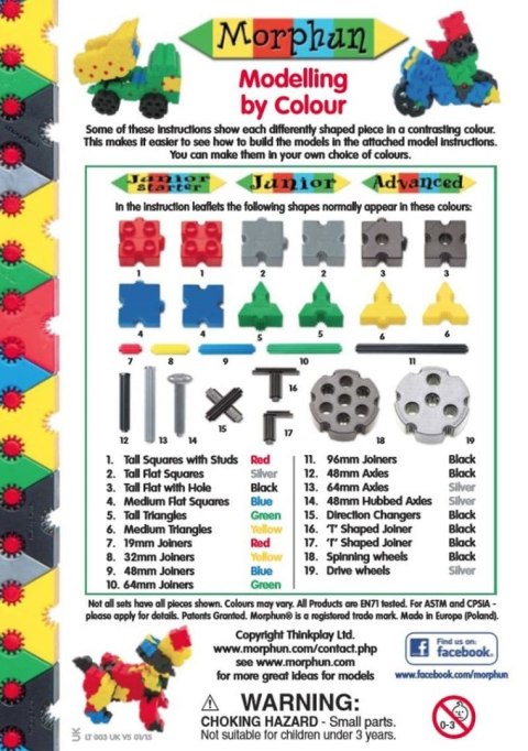 Morphun Bączki 100 el. - Klocki konstrukcyjne