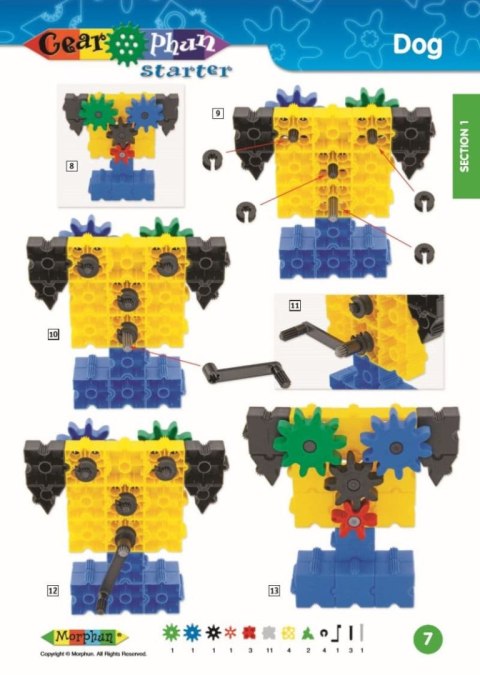 Morphun GearPhun 304 el. + Instrukcje 60 str. A4