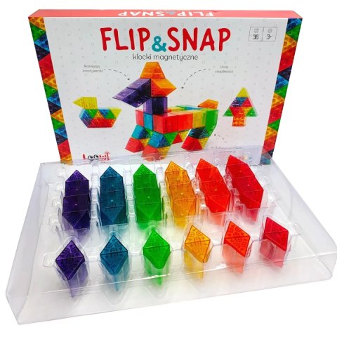 Klocki magnetyczne Flip&Snap 36 el.