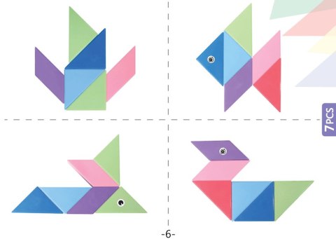 Klocki Magnetyczny Tangram - Magic Big Tangram 100el.