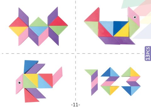 Klocki Magnetyczny Tangram - Magic Big Tangram 100el.