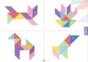 Klocki Magnetyczny Tangram - Magic Big Tangram 60 el.