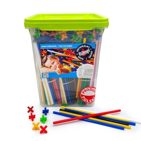 Słomki BAMP 1000 el. - przestrzenne klocki konstrukcyjne