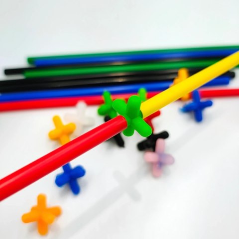 Słomki BAMP 500 el. - przestrzenne klocki konstrukcyjne