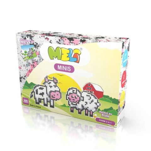Klocki Meli Minis Farm 2w1 - 500 el.