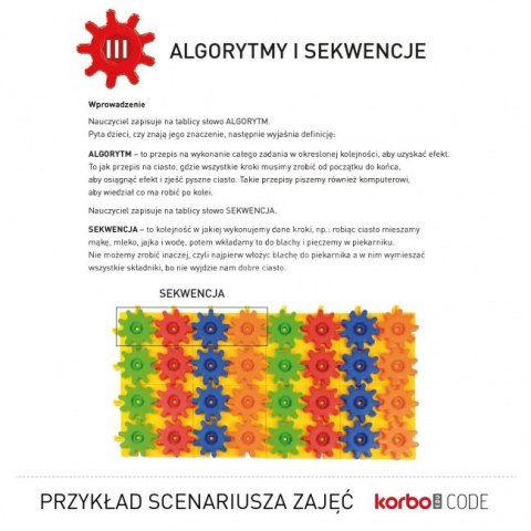 Zestaw Klocki Korbo EDU Code 420 el. + Książka z kartami pracy 83 x A4