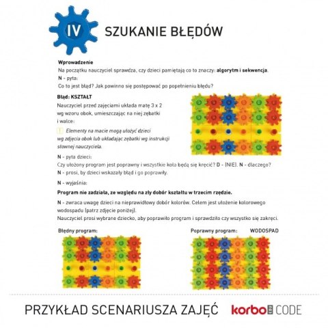 Zestaw Klocki Korbo EDU Code 420 el. + Książka z kartami pracy 83 x A4