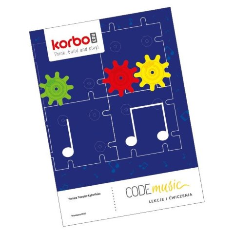 Zestaw Klocki Korbo EDU Code Music 128 el. + Książka z kartami pracy 27 x A4