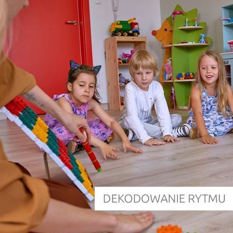 Zestaw Klocki Korbo EDU Code Music 128 el. + Książka z kartami pracy 27 x A4