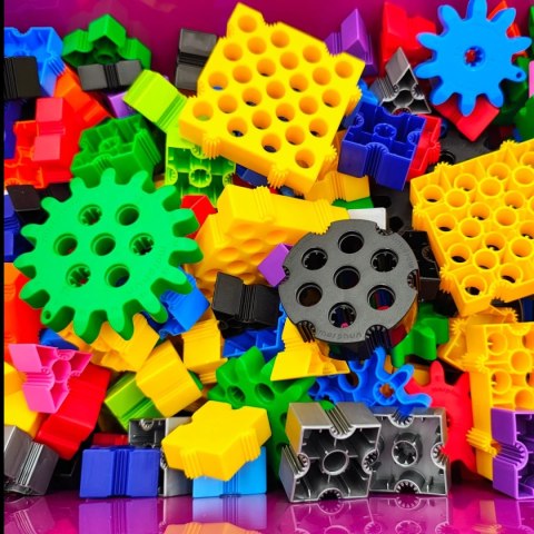 Zestaw klocków konstrukcyjnych Morphun Gearphun 500 el. + Instrukcje 60 str. A4