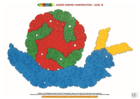 Zestaw klocków konstrukcyjnych Morphun Gearphun 500 el. + Instrukcje 60 str. A4