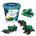 Clics Wiaderko 6w1 141 el. - Klocki konstrukcyjne - Dinozaury