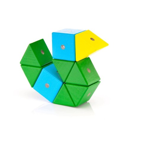 Drewniane klocki magnetyczne WABI 80 el. [304 ruchome magnesy]