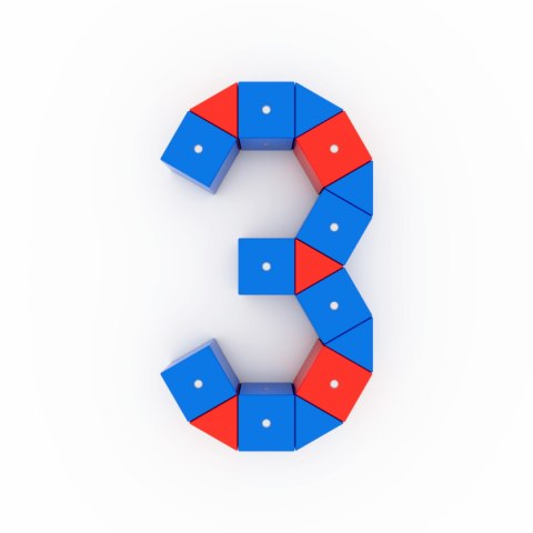 Klocki Magnetyczne WABI Zestaw Edukacyjny 120 el. + tacka magnetyczna WABI Pad