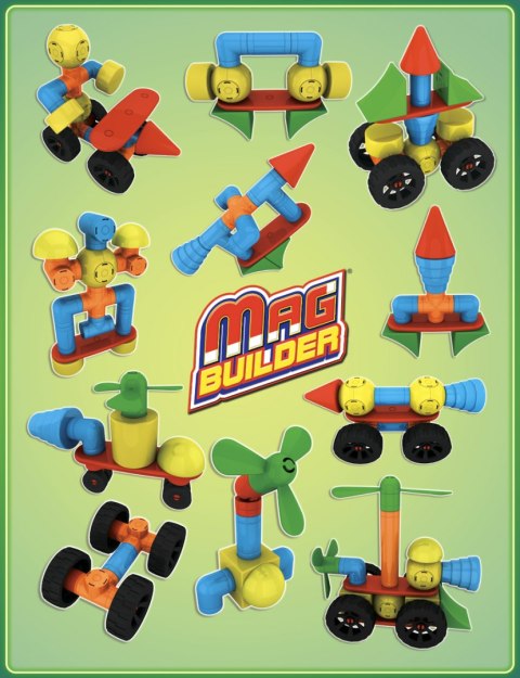 Klocki magnetyczne Mag Builder - 40 el.