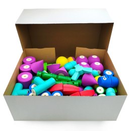 Magnetyczne piankowe klocki - MagFlexi - 100 el.