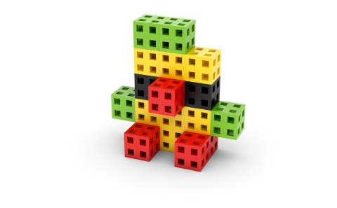 Komplet klocków konstrukcyjnych - Meli Cube 100 el.