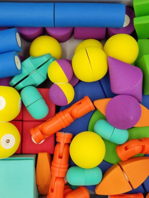 Magnetyczne piankowe klocki - MagFlexi - 75 el.
