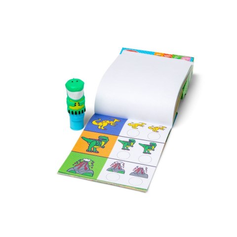 Sticker Wow - Książeczka i stempelek z naklejkami - Dinozaur