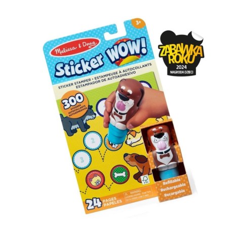 Sticker Wow - Książeczka i stempelek z naklejkami - Pies