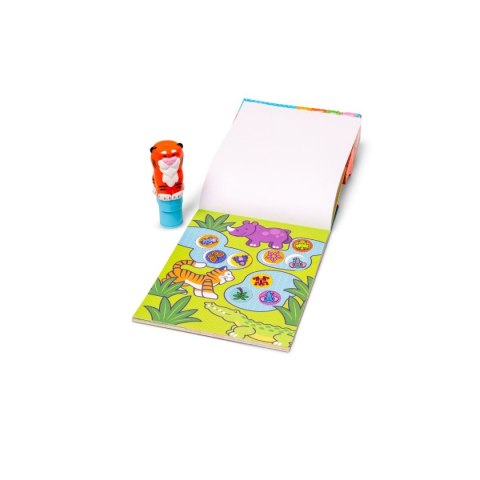 Sticker Wow - Książeczka i stempelek z naklejkami - Tygrys