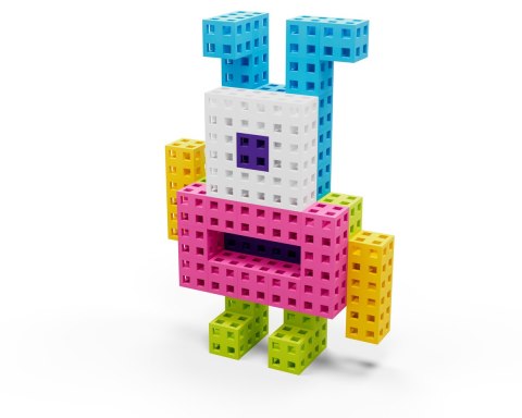 Zestaw klocków - Meli Cube Pink 200 el.