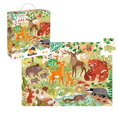 CzuCzu Dzikie puzzle Las 3+
