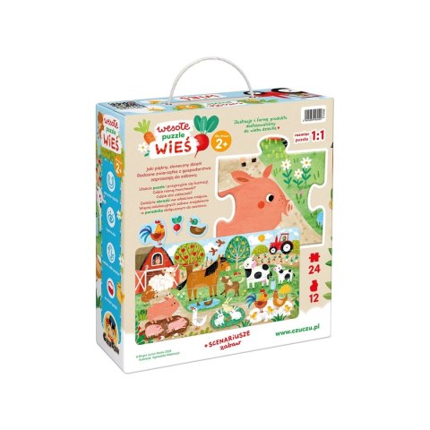 CzuCzu Wesołe puzzle Wieś 2+