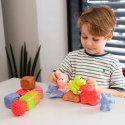 Duży zestaw zabawek sensorycznych z pojazdami - 14 el.