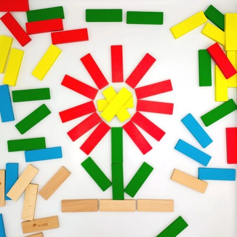 Klocki drewniane deseczki WABI Planks 8 cm - 200 szt.