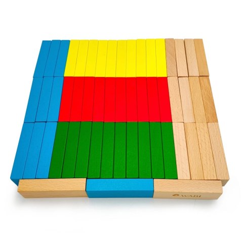 Klocki drewniane wieża WABI Tower Jenga - 54 el.