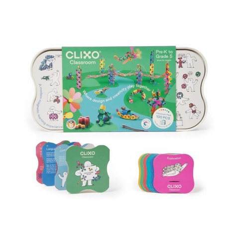 Klocki magnetyczne Clixo - Classroom pack - 100 el.