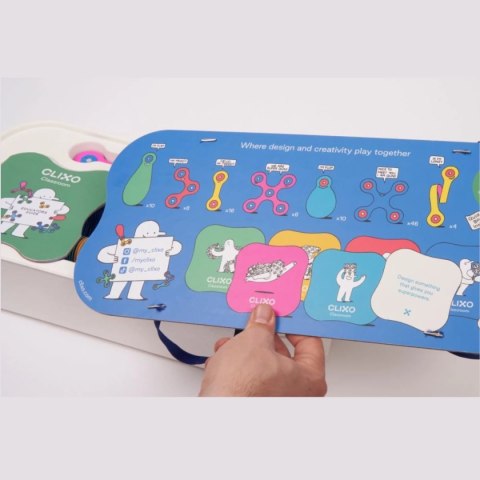 Klocki magnetyczne Clixo - Classroom pack - 100 el.