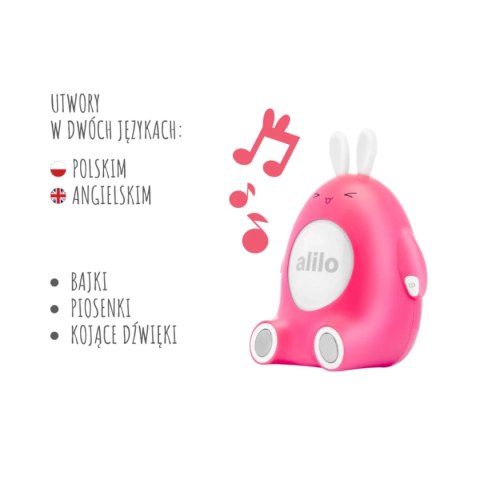 Króliczek Alilo Happy Bunny P1 PINK - różowy