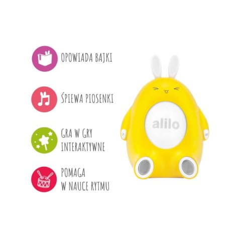 Króliczek Alilo Happy Bunny P1 YELLOW - żółty