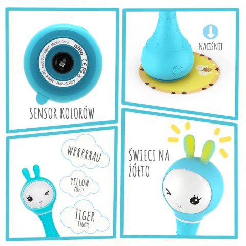 Króliczek Alilo Smarty Bunny R1 BLUE - niebieski