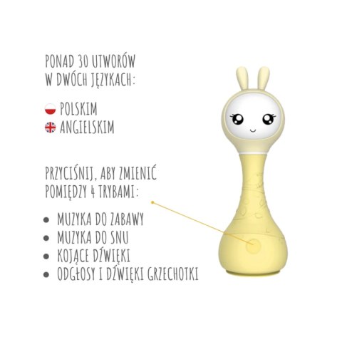 Króliczek Alilo Smarty Bunny R1 YELLOW - żółty