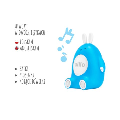Króliczek Alilo happy Bunny P1 BLUE - niebieski