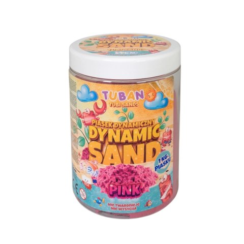 Piasek dynamiczny - różowy - 1kg