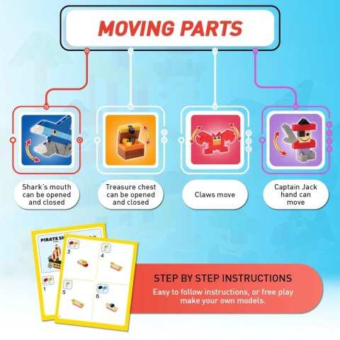 Klocki Little Architect Pirates - 335 el.