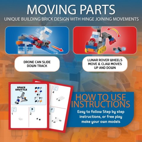 Klocki Little Architect Space 383 el.