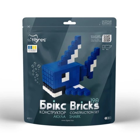 Klocki konstrukcyjne Bricks - Rekin - 190 el.